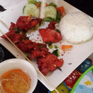 Grilled Lemon Chicken on Skewers