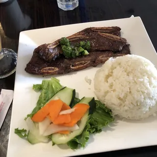 Rice Served With Korean BBQ Beef
