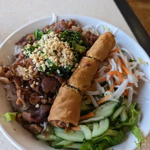 #32 Bun Thit Nuong Cha Gio Noodle Salad w/ Grilled Pork &amp; Spring Roll