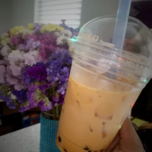 Thai Tea with boba