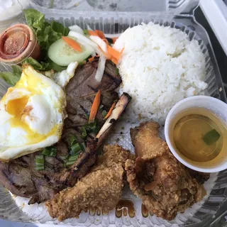Combo 1. BBQ Rice Plate