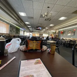 the interior of the restaurant
