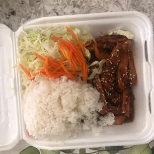 Hot and spicy chicken teriyaki