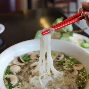 chicken &amp; mushroom pho