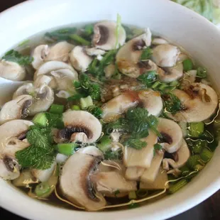 chicken &amp; mushroom pho