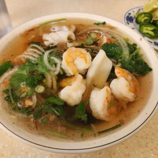 Medium seafood pho