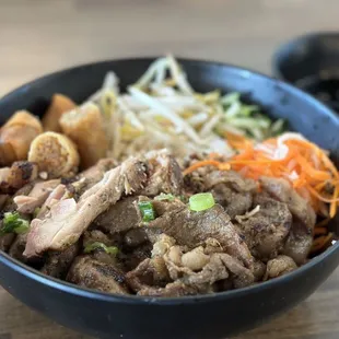 BBQ pork and lemongrass chicken vermicelli