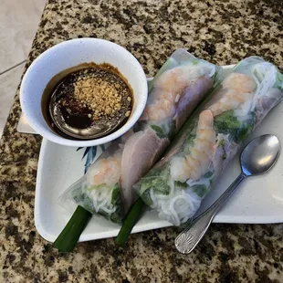 Spring rolls (larger than I expected)