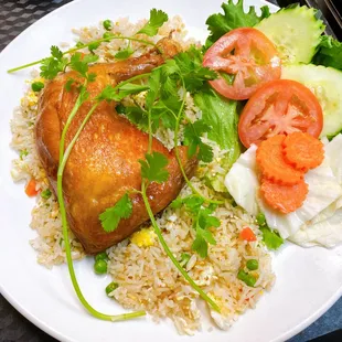 #50. Fried Rice with Leg Quarter Chicken