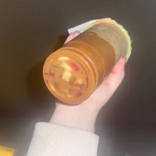 Coffee bubble tea with jelly? Why..