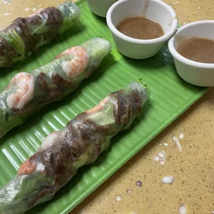 A3. Shrimp and Pork Spring Rolls