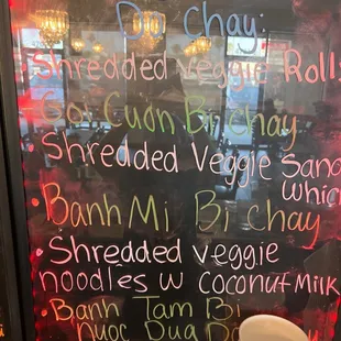 New vegan items on the menu!