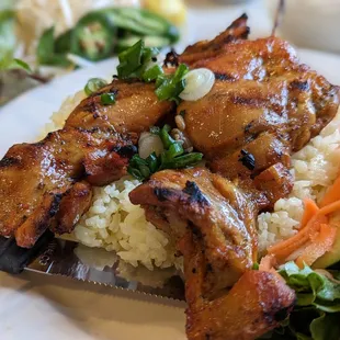 Chicken skewers