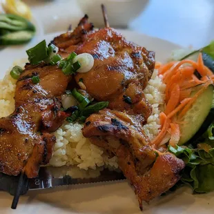 Chicken skewers