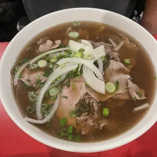 Undressed Filet Mignon &amp; Fat Brisket Pho