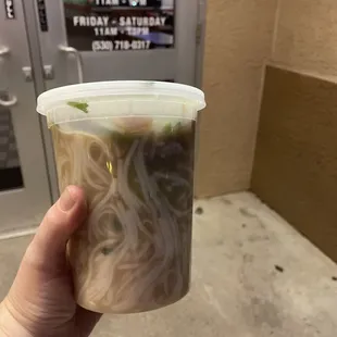 Leftovers!! This was a little less than HALF the XL portion