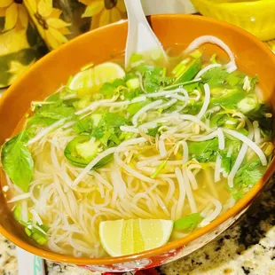 Vegetable Pho with Beef Broth