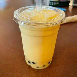 Mango Bubble Tea Latte - remember it has dairy! It was ok, prolly pass on this next time.