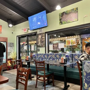 the interior of a restaurant
