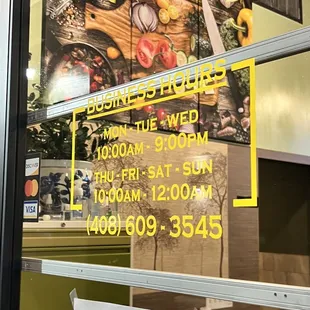 business hours and hours