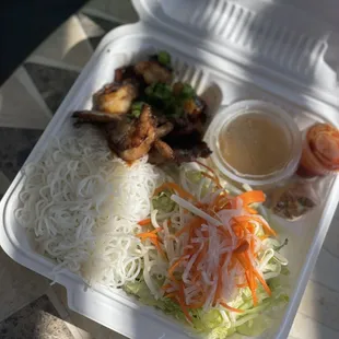 Shrimp + pork vermicelli bowl