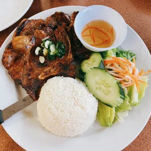 58. Grilled Pork Chop over Rice