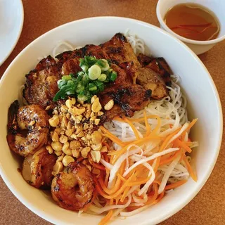 37. Grilled Shrimp and Pork over Vermicelli