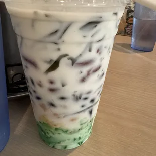 3 Color Bean drink. I thought it looked odd but still wanted to give it a chance.