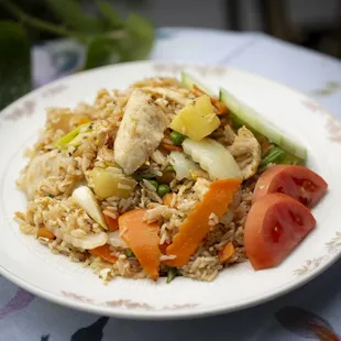 Pineapple Fried Rice with Chicken