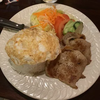 Grilled Pork On Rice  Com Thit Heo Nuong