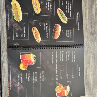 Menu as of 10/10/21