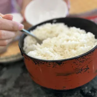 Steamed rice