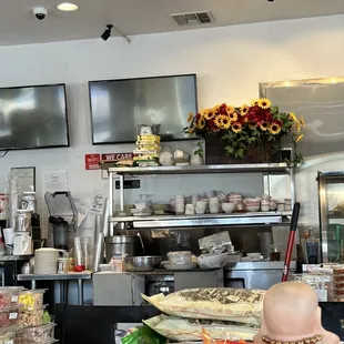 Everything is piling up and the disorganization in one photo, taken in the morning after they opened