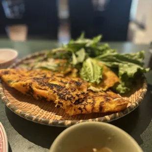 a plate of food on a table