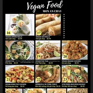 a menu for a restaurant