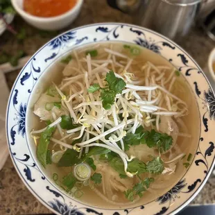 Chicken pho it&apos;s amazing.