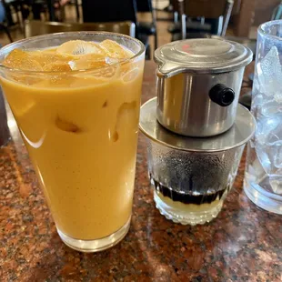 Thai tea and Vietnamese coffee