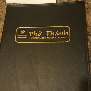 Menu cover