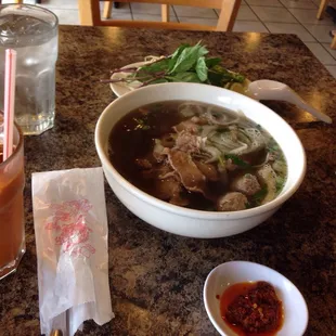 Pho da biet. Its off menu item. It means combination (everything).