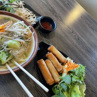 A9. Tofu Spring Rolls  P9. Pho Vegetable Combination with Tofu