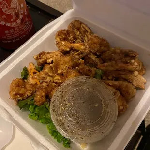 A3. Fried Garlic Shrimp (tangy sauce, super good)