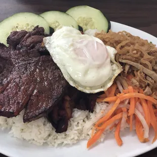 I think this was the combination rice plate (dac biet)