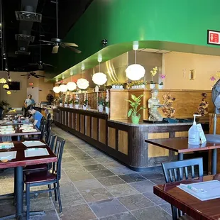 the interior of a restaurant
