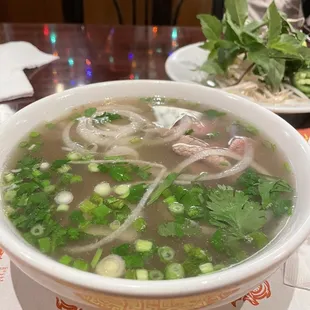 P-3. Slices of Eye-Round Steak, Well-Done Flank and Soft Tendon Pho Size Small