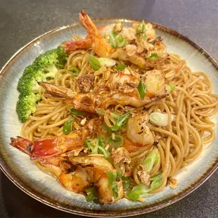 Garlic Noodles with Shrimp
