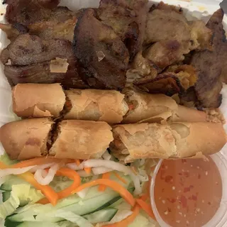 40. BBQ Pork & Spring Rolls