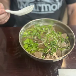 Brisket &amp; meatball medium size Pho Combination