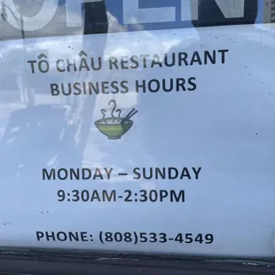 Business hours
