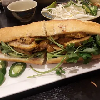 BBQ Chicken Sandwich with Fried Egg.