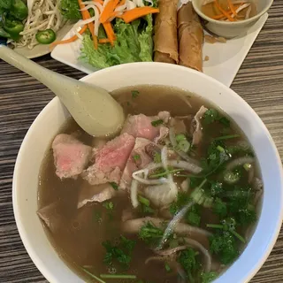 32 Vermicelli,fried tofu,veggies fried eggroll.